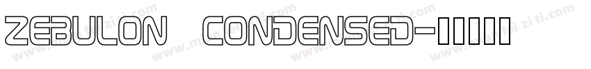 Zebulon Condensed字体转换